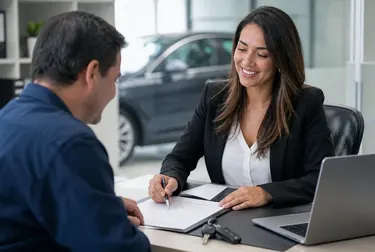 Profissional realizando o licenciamento de um veículo em Araucária.